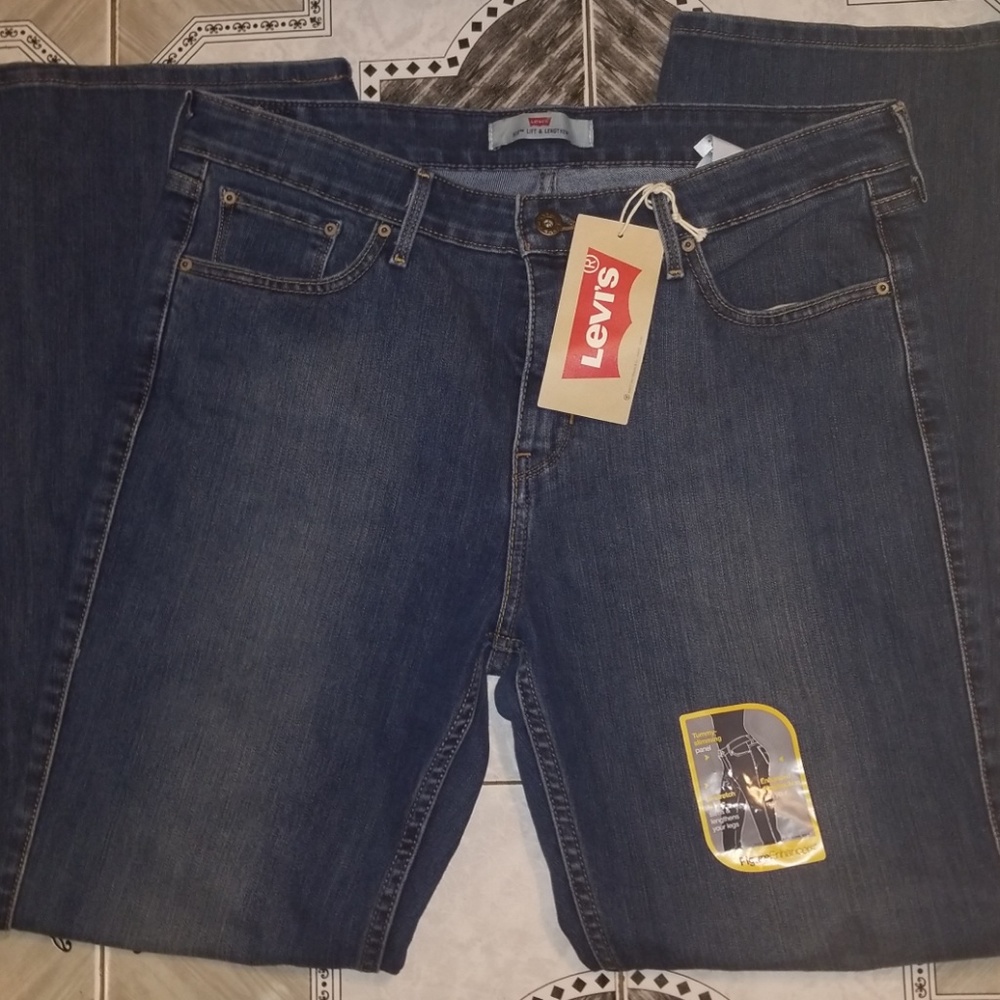 Levis 523 Figure Enhancers Lift & Length PLUS NWT